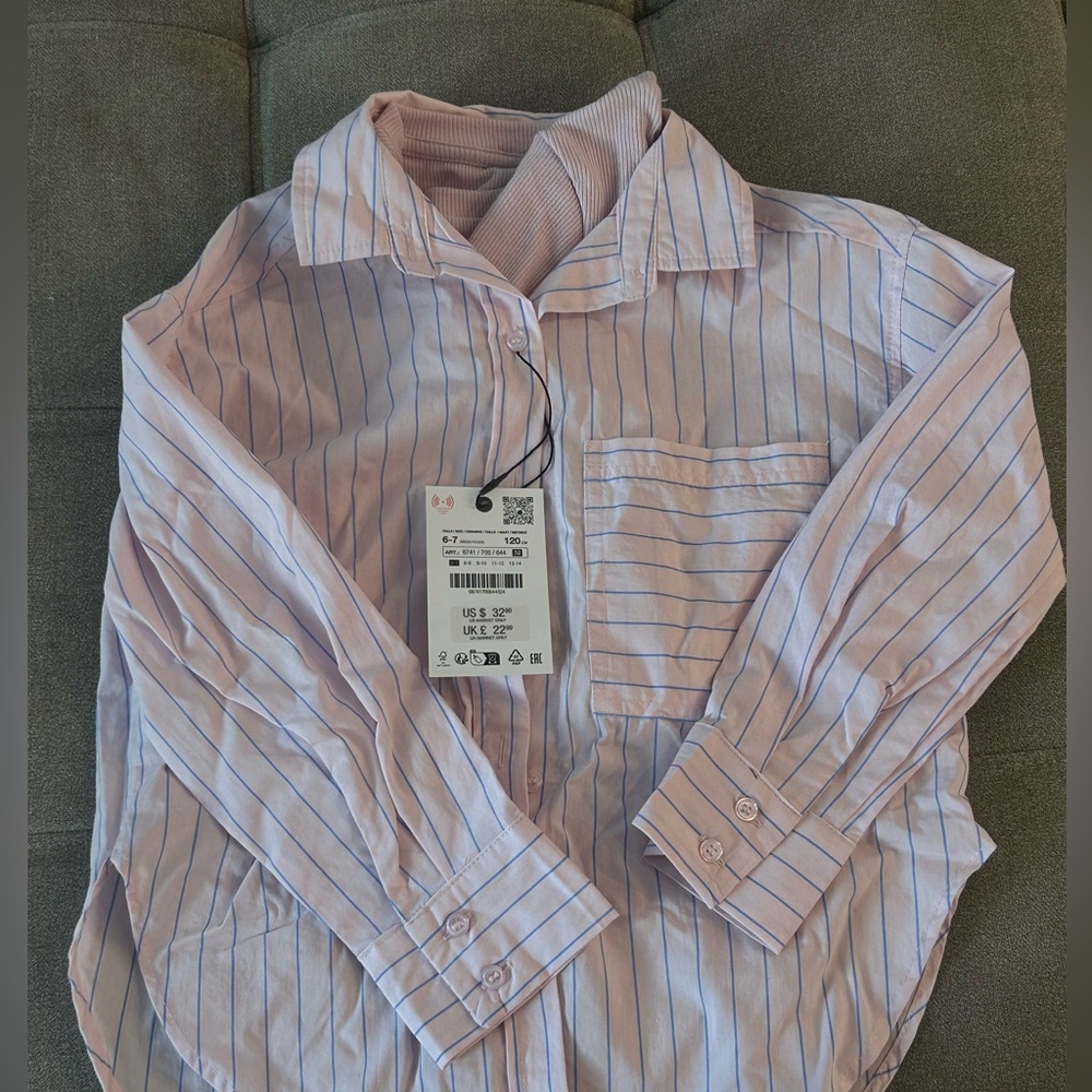 Pink two piece shirt